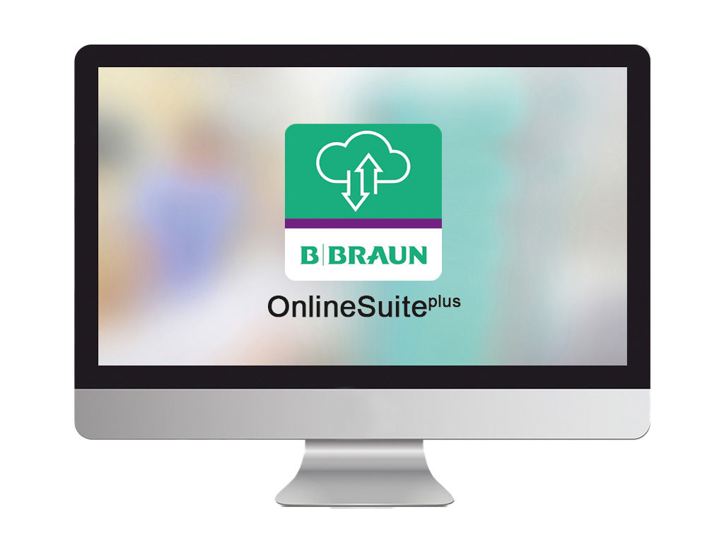 Bildschirm mit onlinesuiteplus Logo