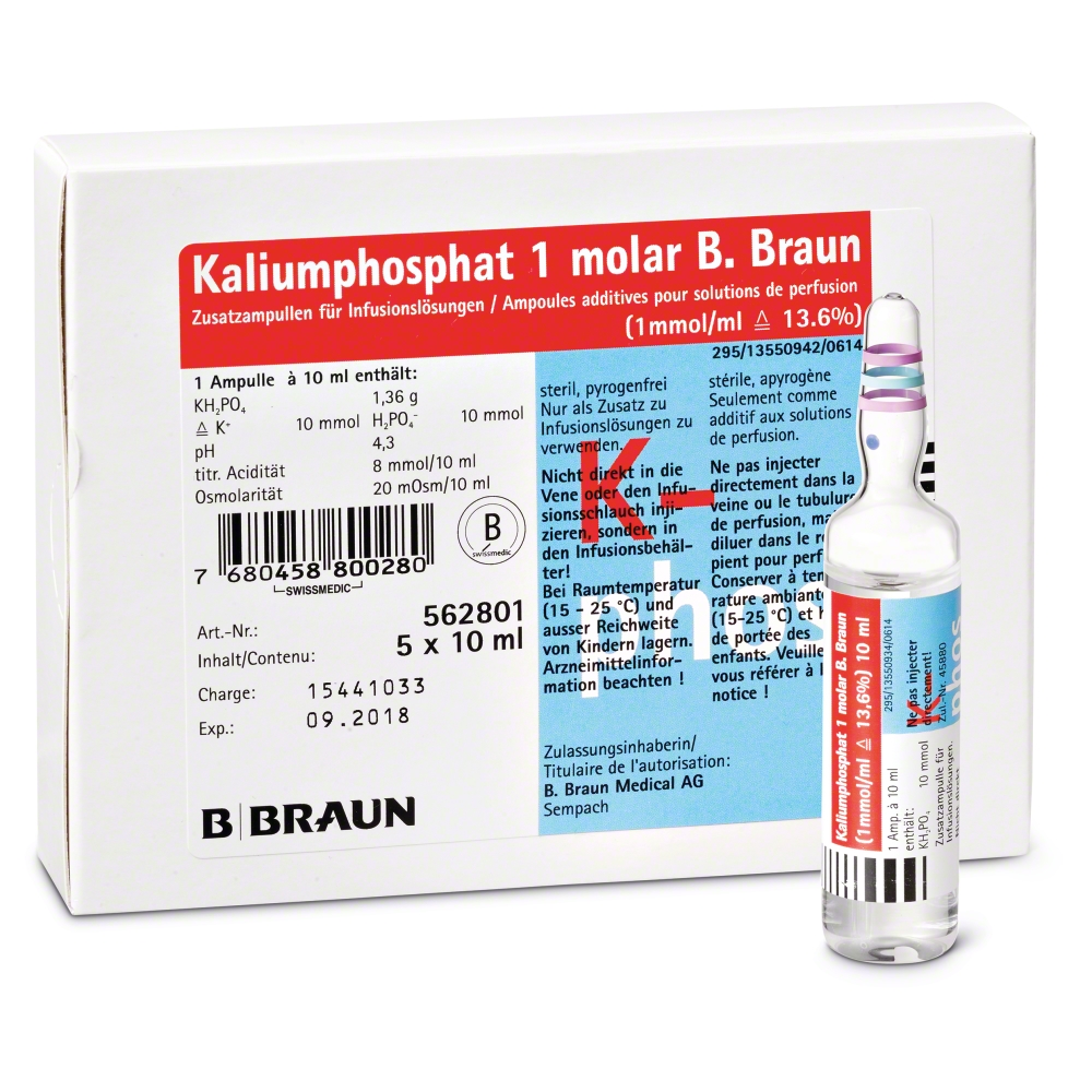 Kaliumphosphat 1 molar B. Braun