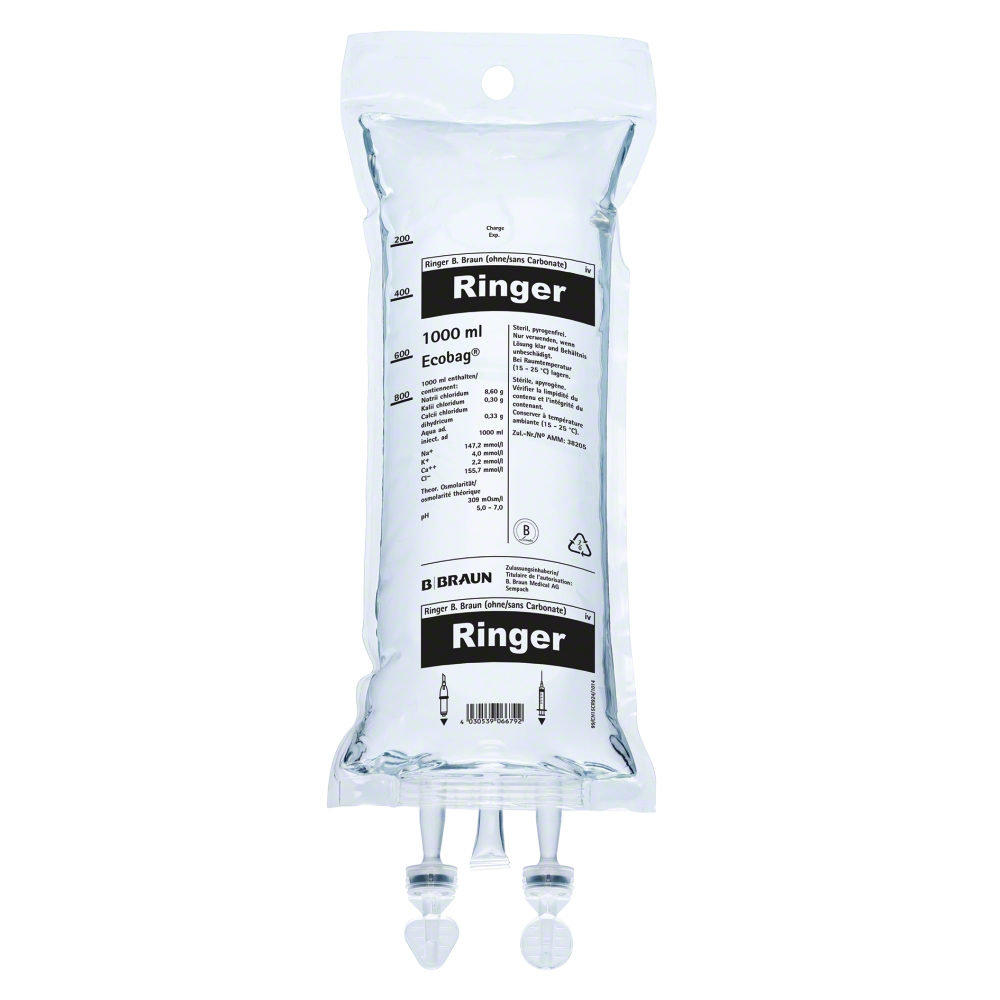 Ringer B. Braun (sans Carbonate)