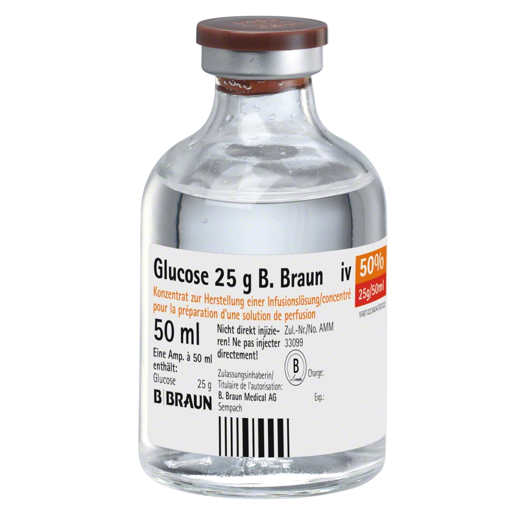 Glucose 25 G B. Braun (50 %)